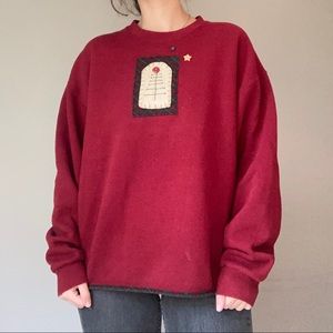 Vintage Style Christmas Minimalist Lee Grandma Sweatshirt